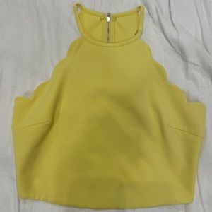 Yellow crop tank